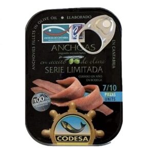 Filetes de Anchoa del Cantábrico 7/10 Piezas Codesa