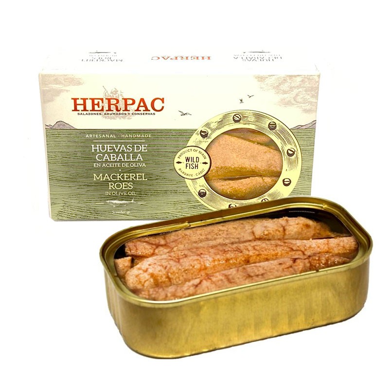 Huevas de Caballa en Aceite de Oliva Herpac