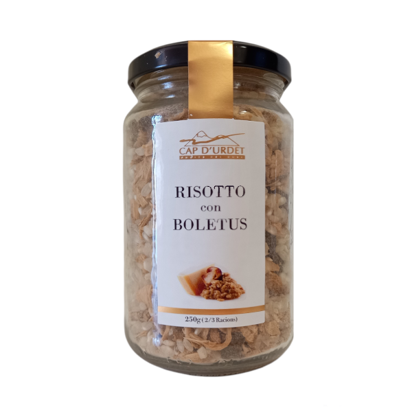 Plato preparado risotto con boletus